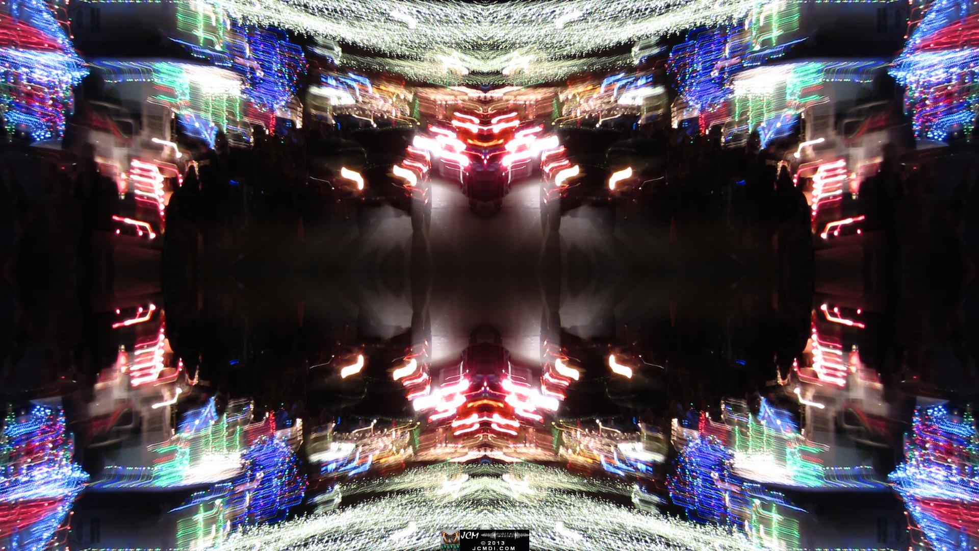 Wakefield Holiday Lightshow 2013 Quadroscopic long exposure artwork